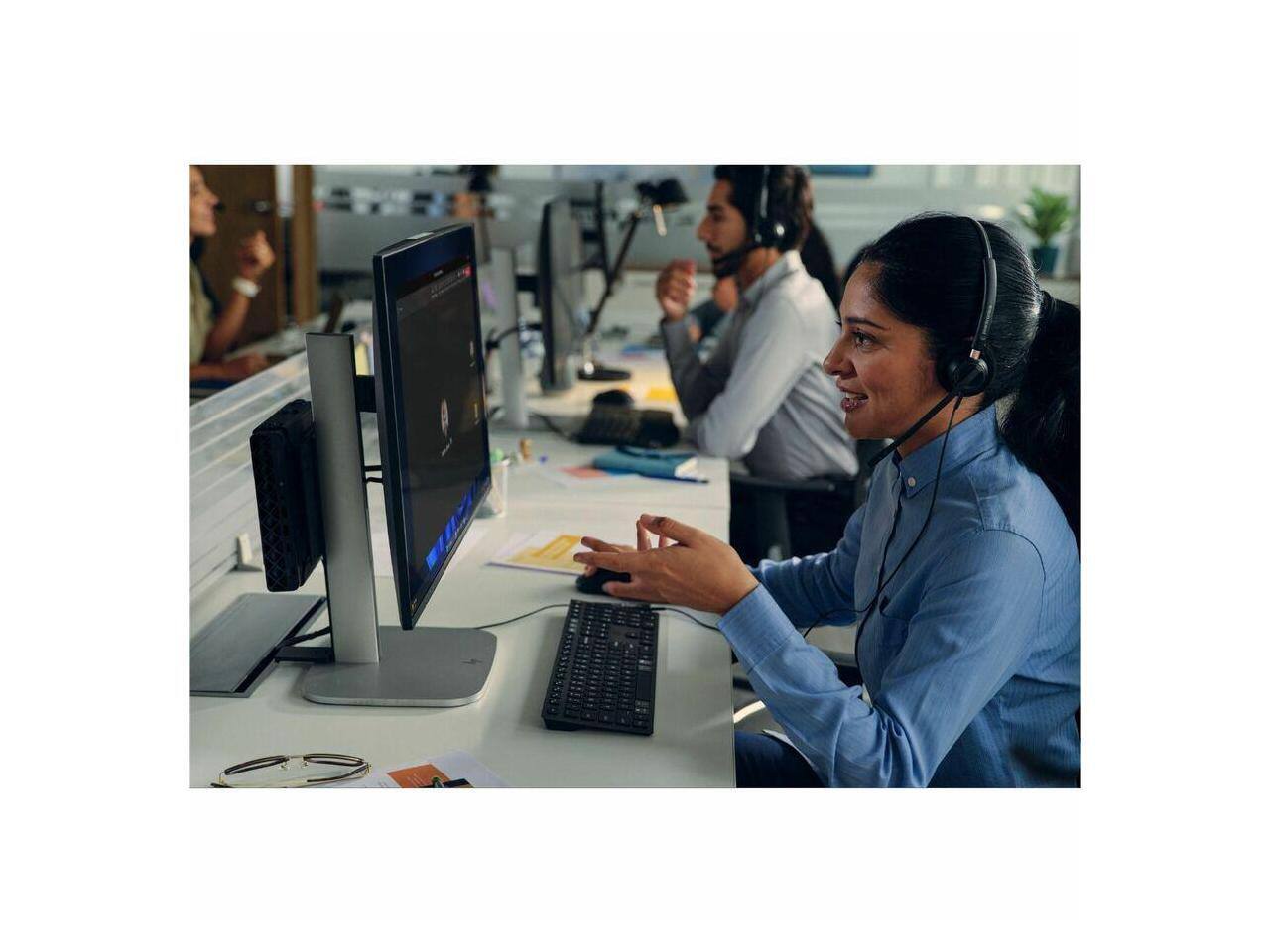 Alt View 3. HP - HP ProDesk 4 G1i Mini - Intel Core Ultra 5 235T, 16 GB, 256 GB SSD, Windows 11 Pro, Wi-Fi 6E, Gigabit Ethernet - Black.