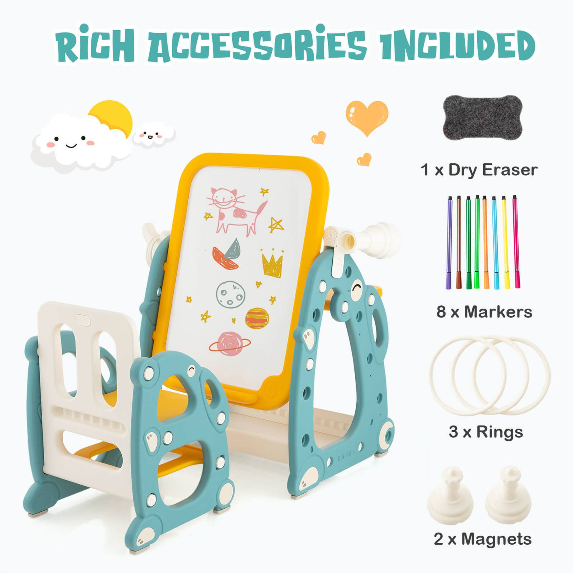 RICH ACCESSORIES INCLUDED

1 x Dry Eraser  
8 x Markers  
3 x Rings  
2 x Magnets
