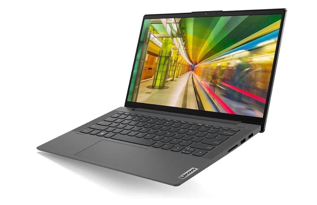Left. Lenovo - Lenovo IdeaPad 5 Laptop 14.0" FHD IPS Non-Touch Intel i5-1135G7 Processor Integrated Video 16GB RAM 512GB SSD - Gray.