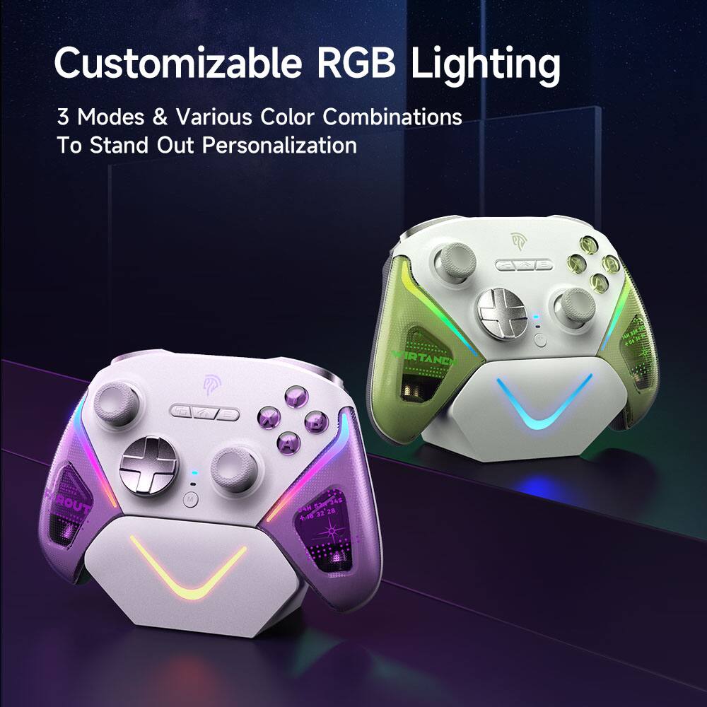 Customizable RGB Lighting  
3 Modes & Various Color Combinations To Stand Out Personalization