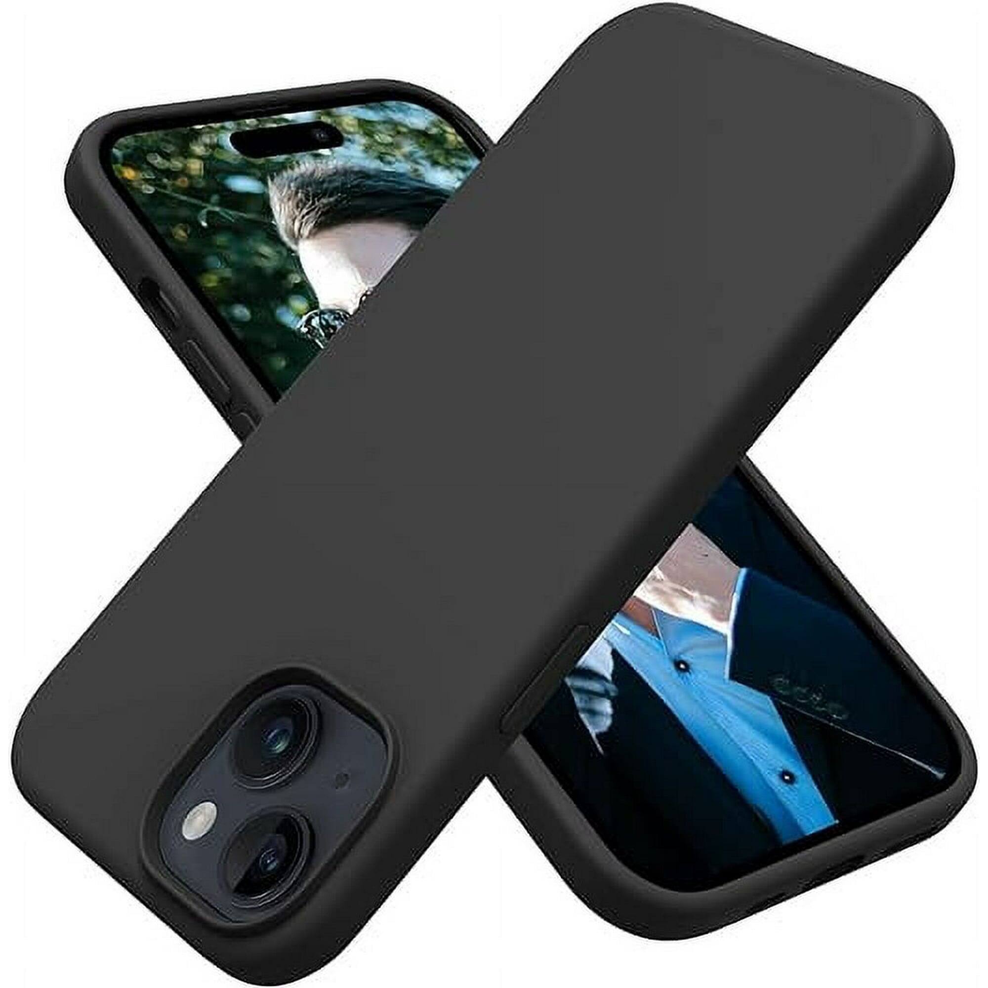 Back. Entronix - Entronix Magnetic Case for iPhone 15 Plus - Soft-Touch Liquid Silicone - Navy.