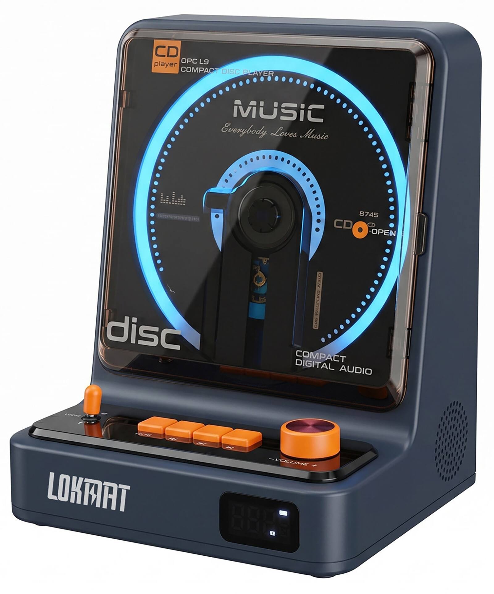 CD OPC L9 player COMPACT DISC PLAYER MUSIC Everybody Loves Music Mli 8745 CD 0 -OPEN disc CM LPUNO CES COMPACT DIGITAL AUDIO m LOKMAT