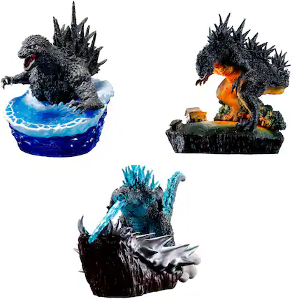 Front. Bandai - Godzilla -1.0 from 0 to -1- Godzilla - Megahouse Petitrama Ex 3.3" Figure - Styles May Vary.