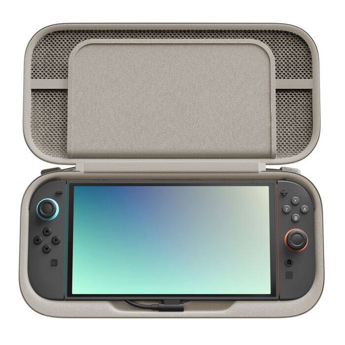 Alt View 8. Belkin - Gaming Charging Case for Nintendo Switch 2, 10k Portable Charger Case 20W Quick Charging, Game Card Storage - Sand.