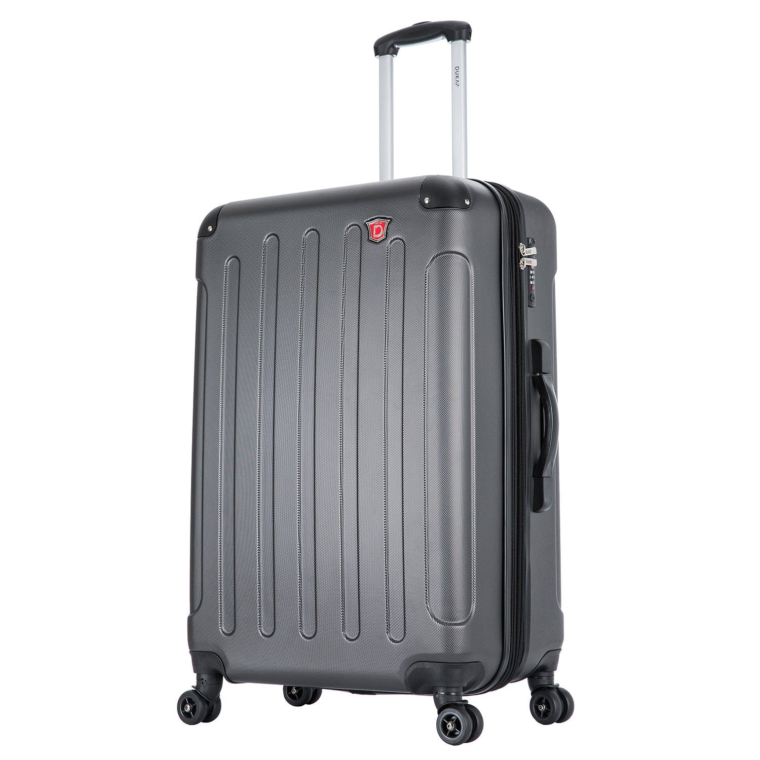 DUKAP - Intely Hardside Spinner Luggage 28" with Integrated Digital Weight Scale - Gray