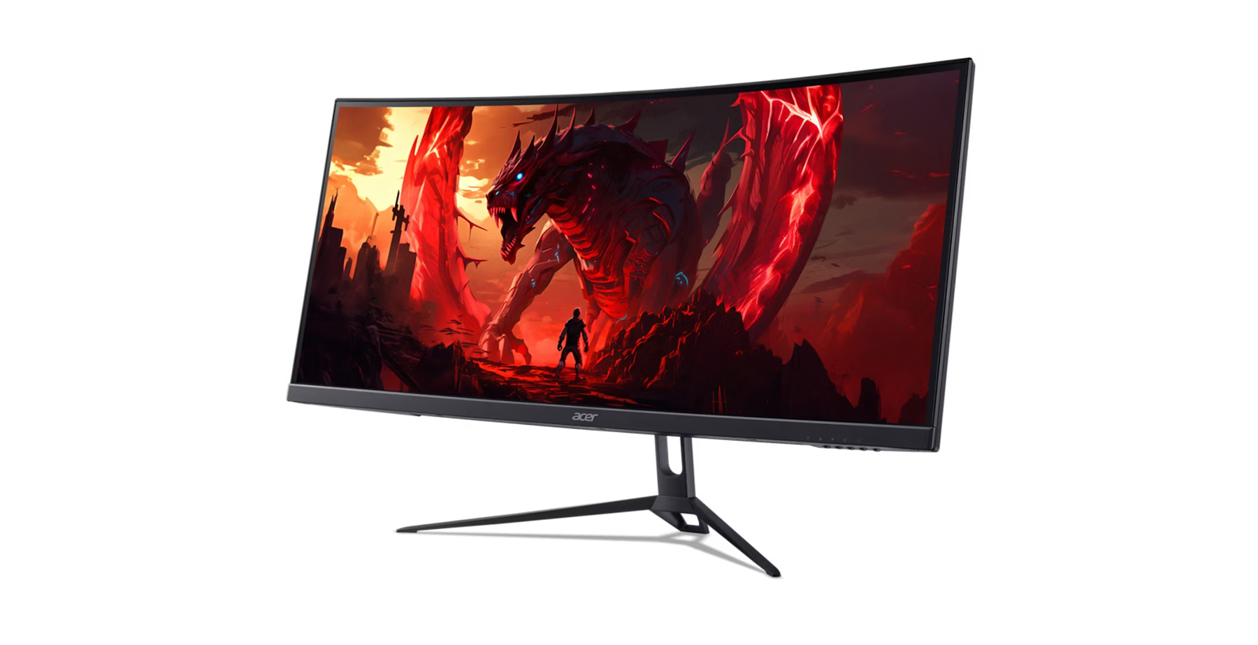 Left. Acer - Nitro ED300C 29.5" Curved Gaming Monitor (ED300C Xwbmiippx) 2560x1080 | 200Hz | 1ms.