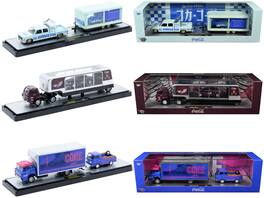 Auto Haulers "Coca-Cola" Set of 3 pieces Release 42 Limited Edition to 8200 pieces Worldwide 1/64 Models by M2 Machines