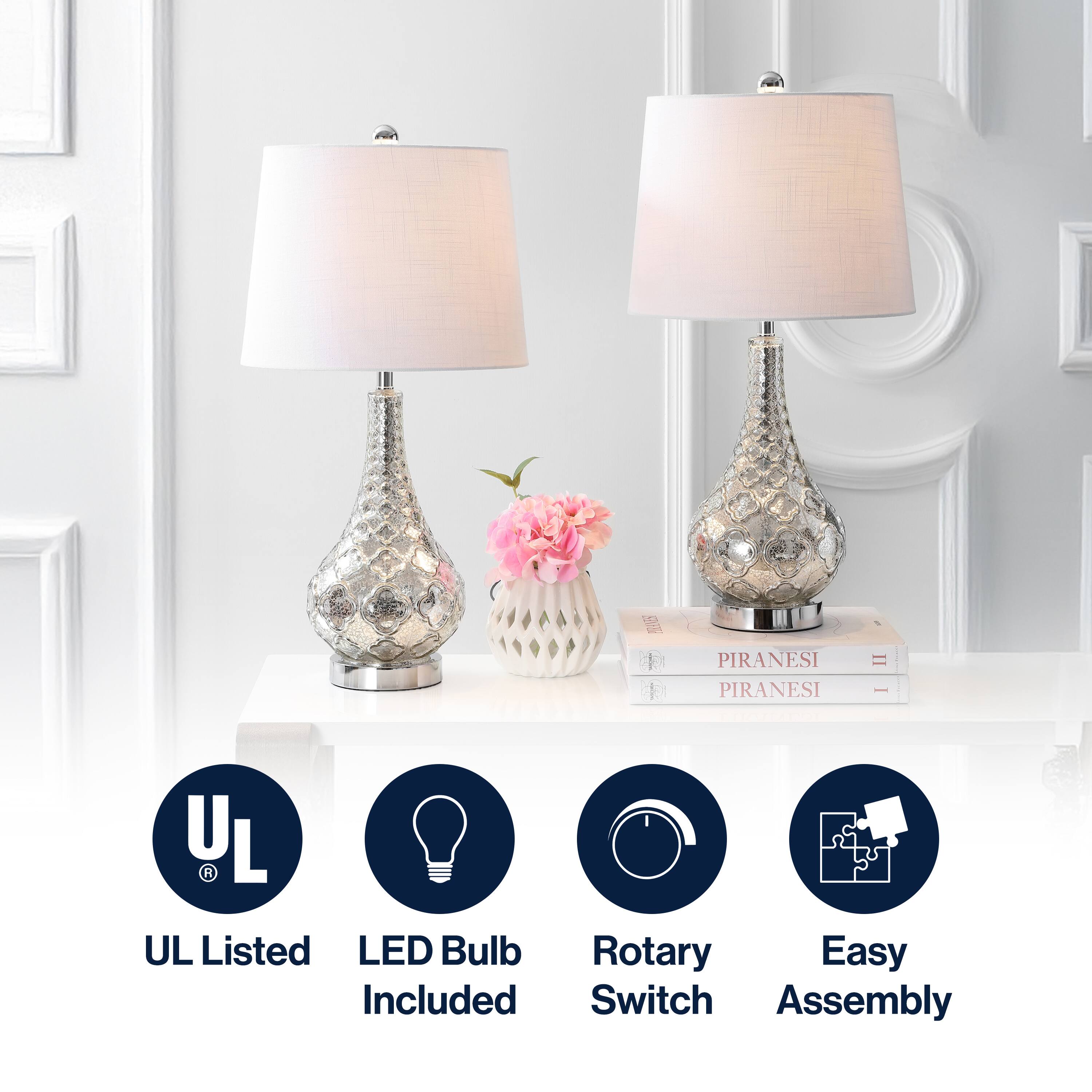 - UL Listed
- LED Bulb Included
- Rotary Switch
- Easy Assembly