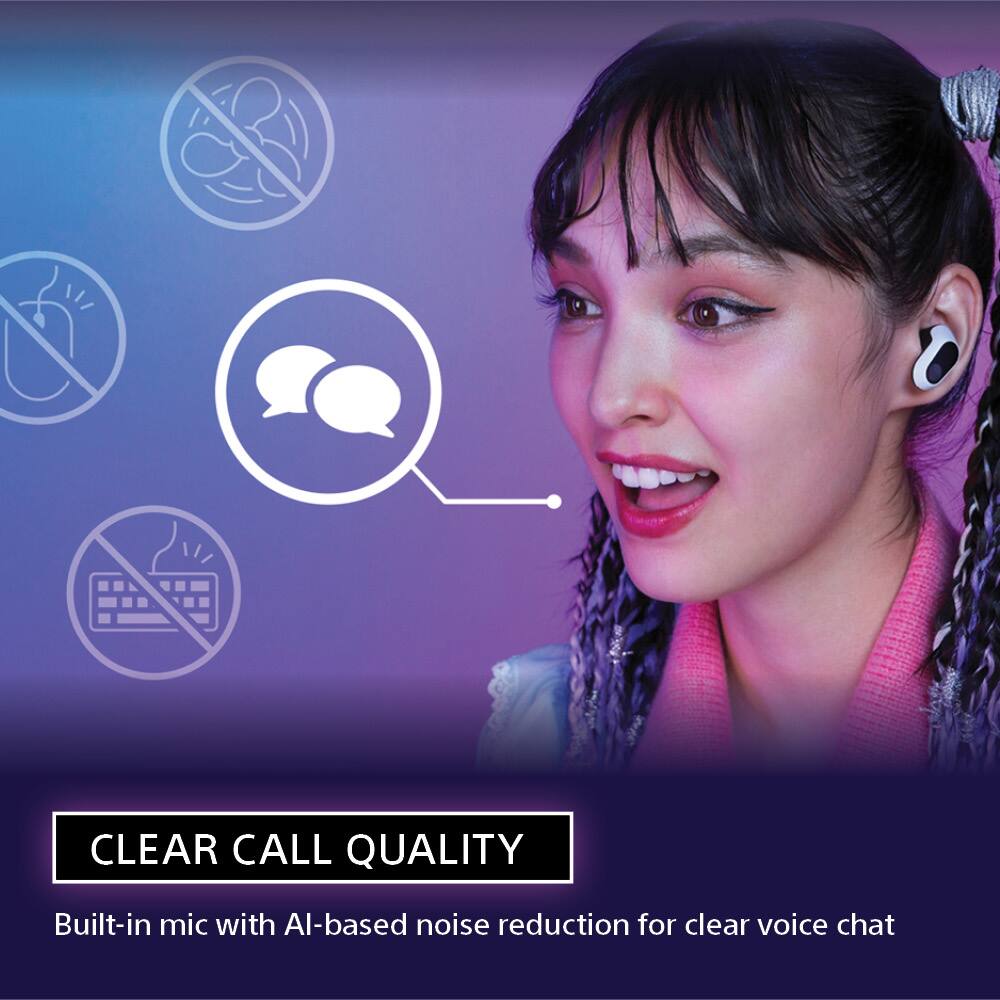 CLEAR CALL QUALITY

Built-in mic with AI-based noise reduction for clear voice chat