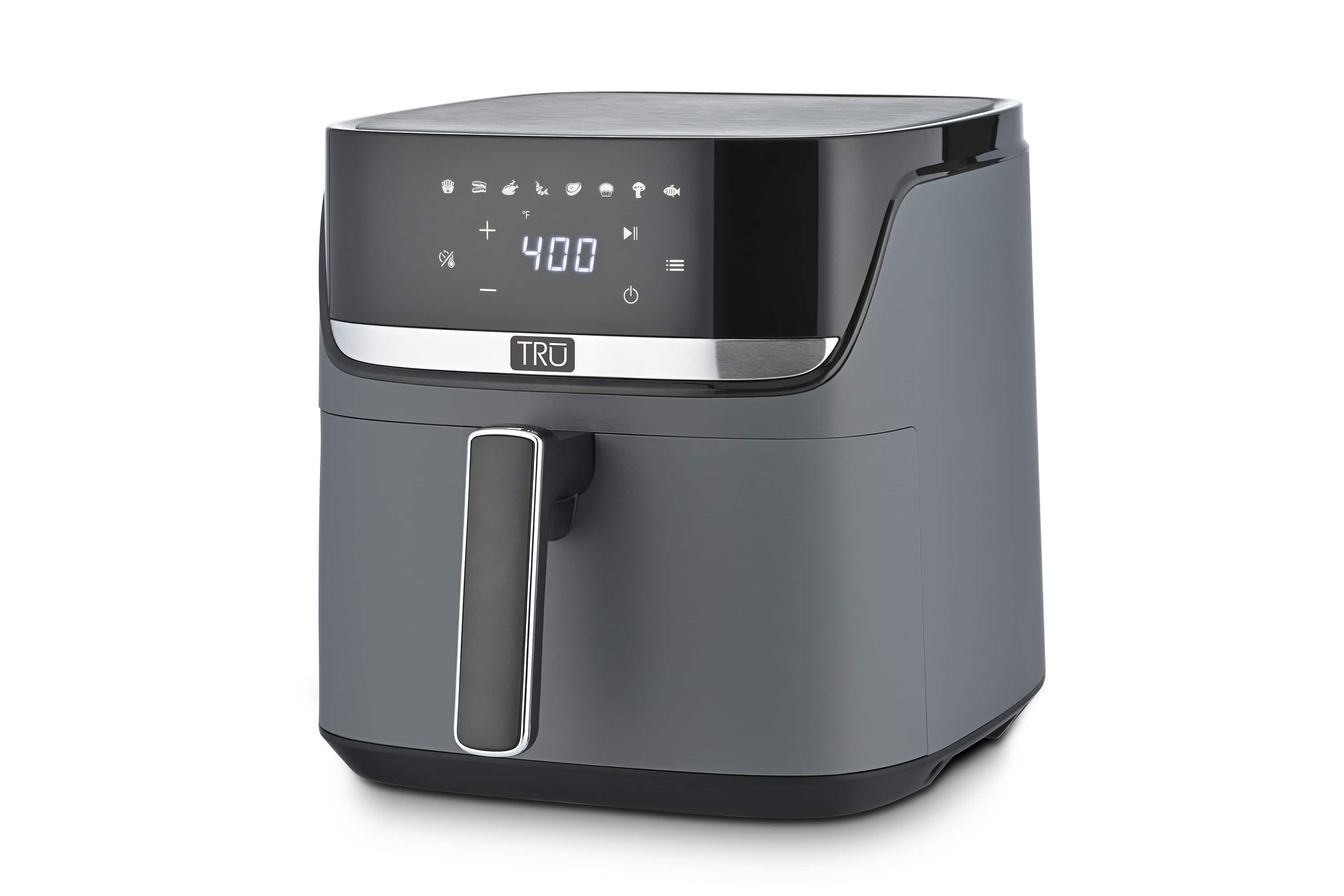 Tru - 6 Quart Digital Air Fryer - Black