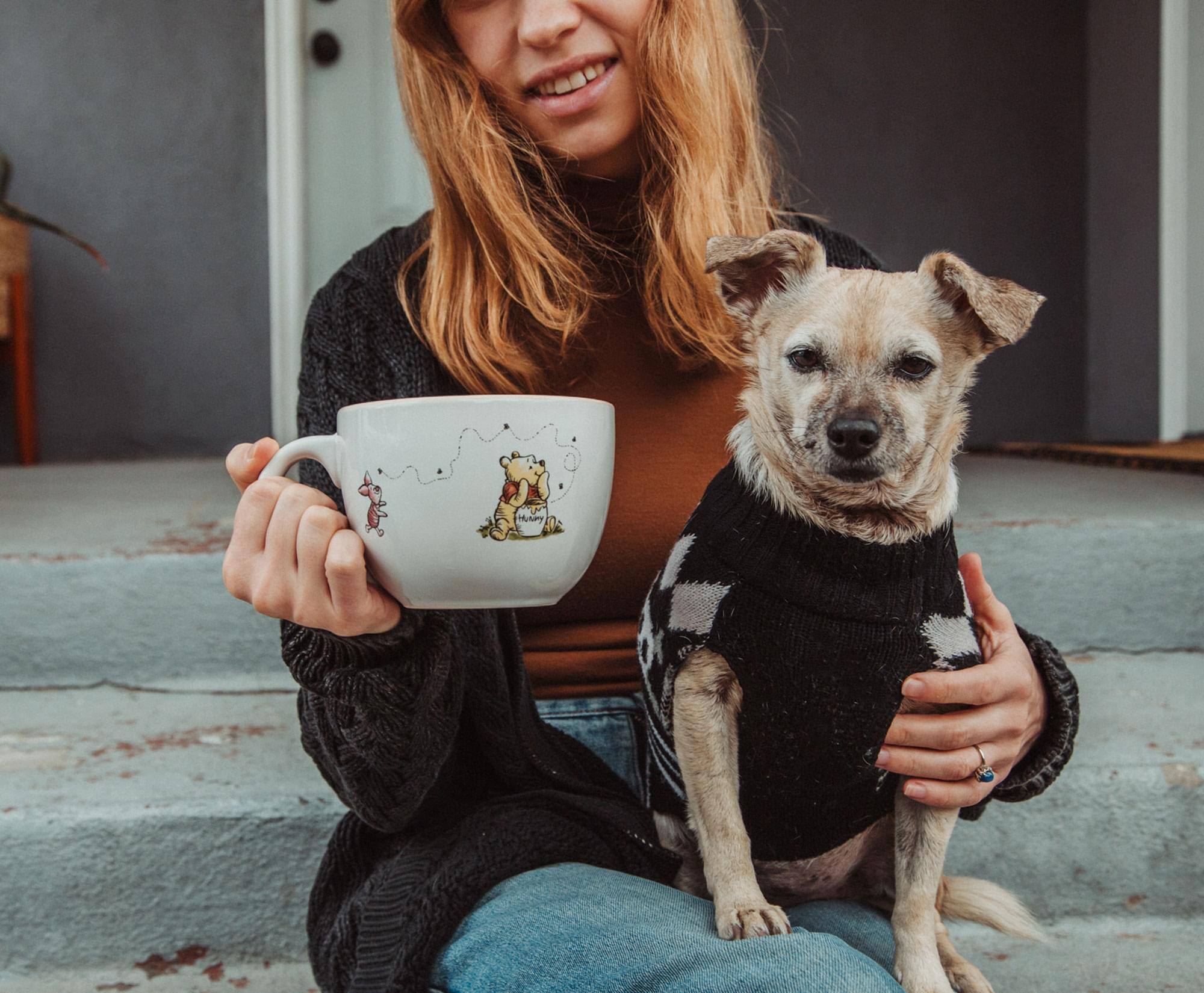 Alt View 2. Disney - Disney Winnie The Pooh But First Hunny Ceramic Soup Mug | Holds 24 Ounces - White.