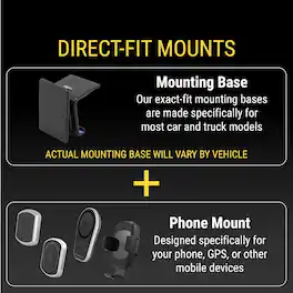 HM 1810 - Mq5wdv 1 Magicmount Pro Charge5 Window dash vent 15w Magnetic Qi certified Wireless Charging Phone Mount Cell - AMPS Base