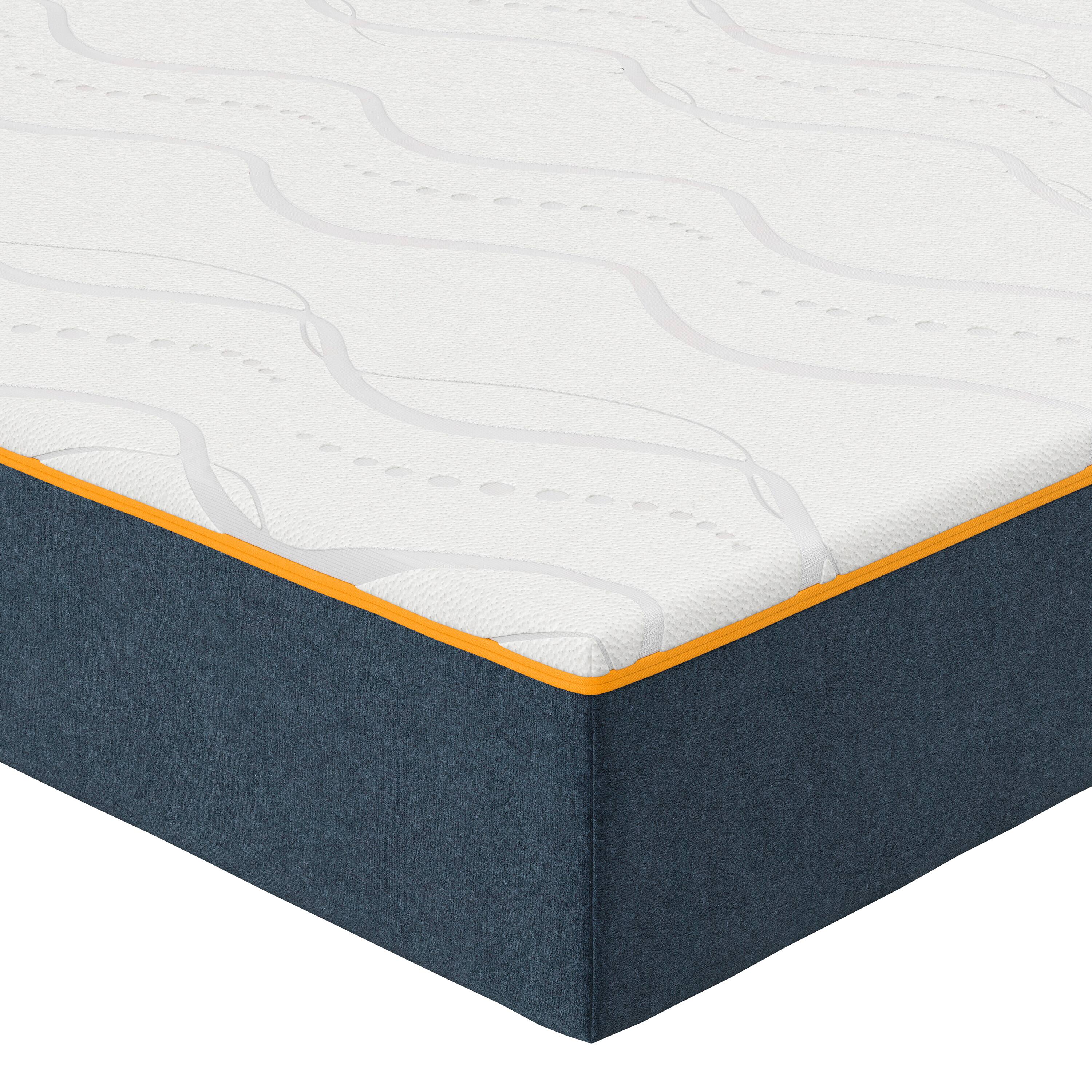 Alt View 2. Nautica - 8” Enliven Memory Foam Mattress - WHITE/GREY.