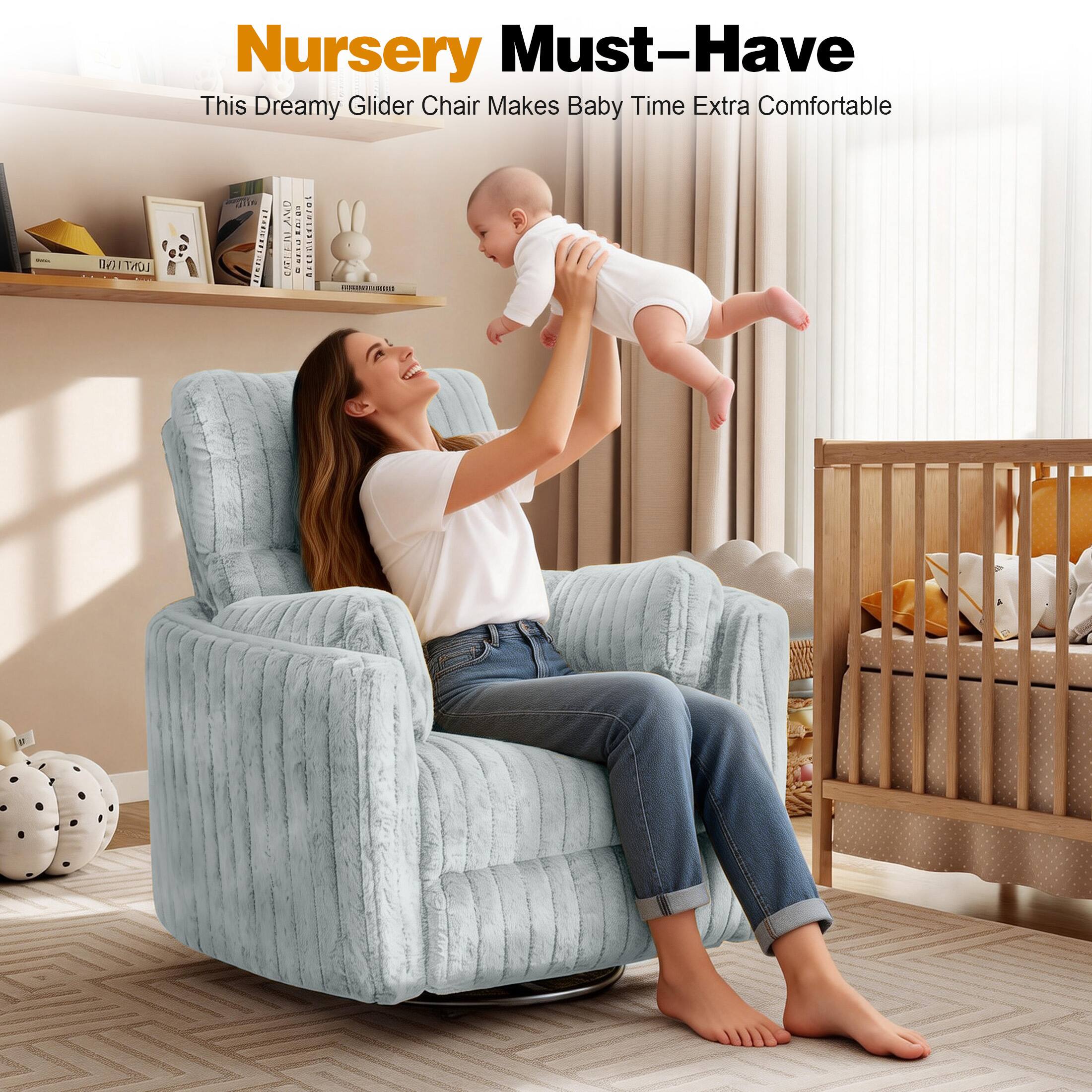 Nursery Must-Have  
This Dreamy Glider Chair Makes Baby Time Extra Comfortable