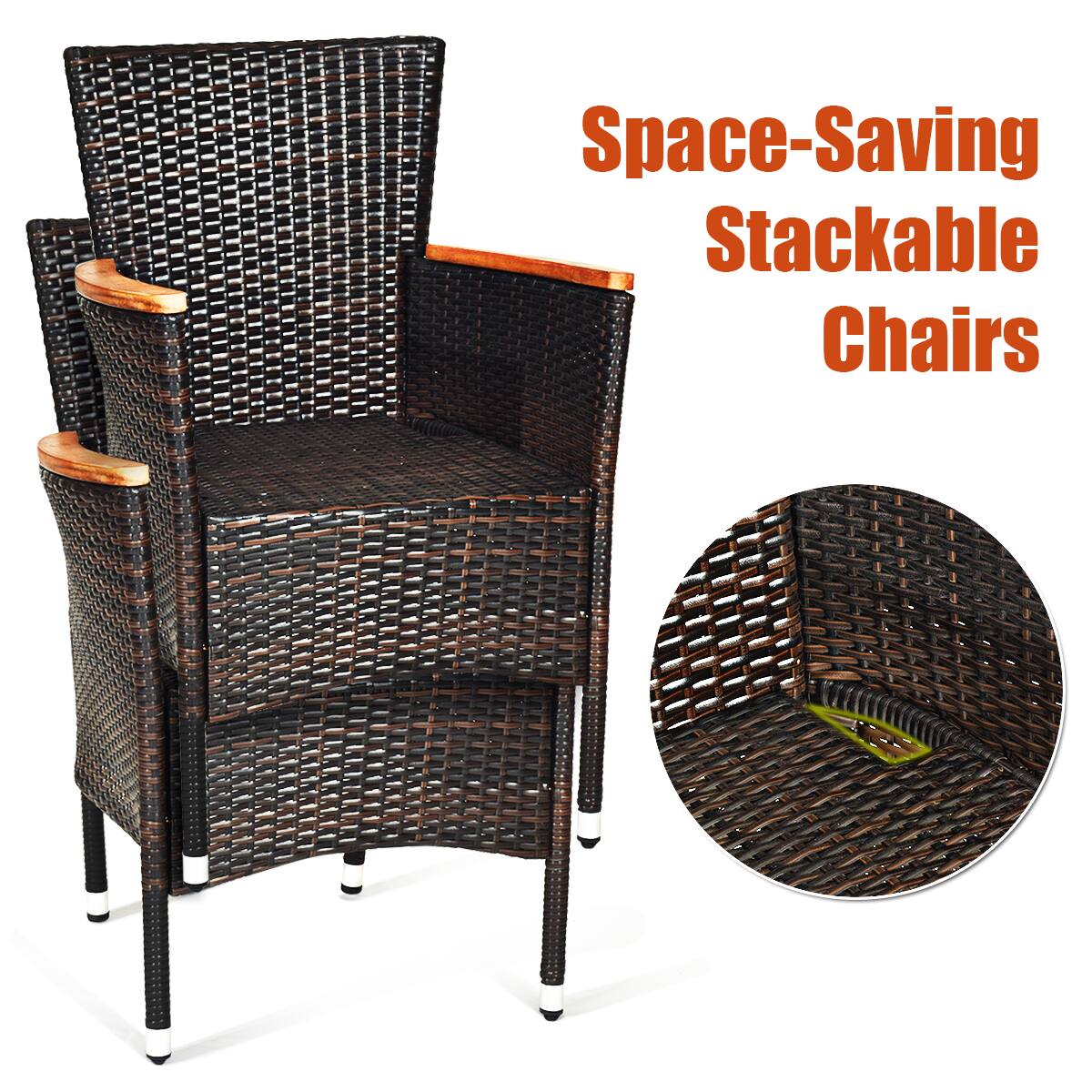 Space-Saving Stackable Chairs