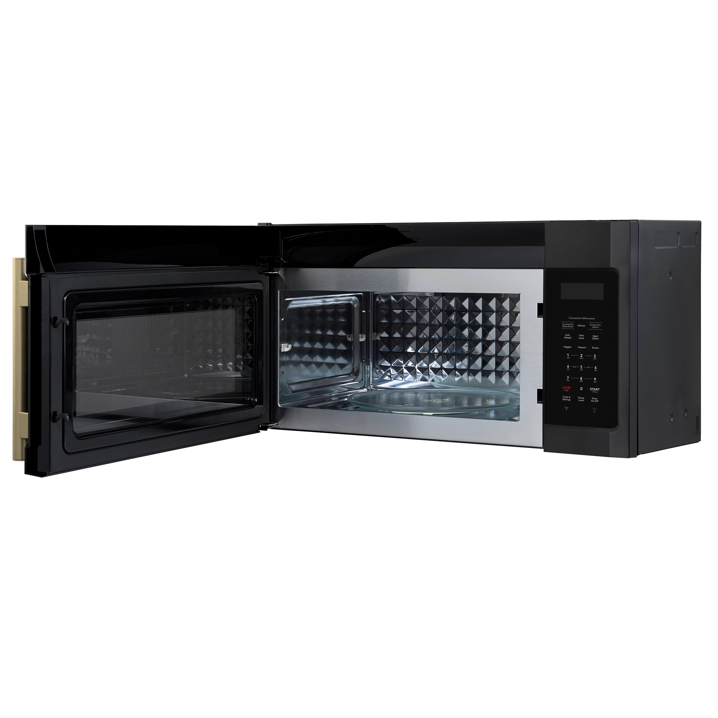 Alt View 5. Forno Appliances - Fornace 1.5 Cu. Ft. Convection Over-the-Range Microwave - Black.