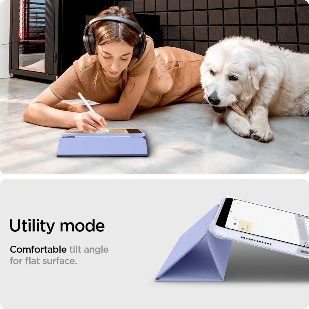 Utility mode  
Comfortable tilt angle for flat surface.