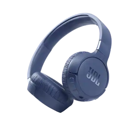 Front. JBL - Tune 660NC On-Ear Noise Cancelling Wireless Headphones - Blue.