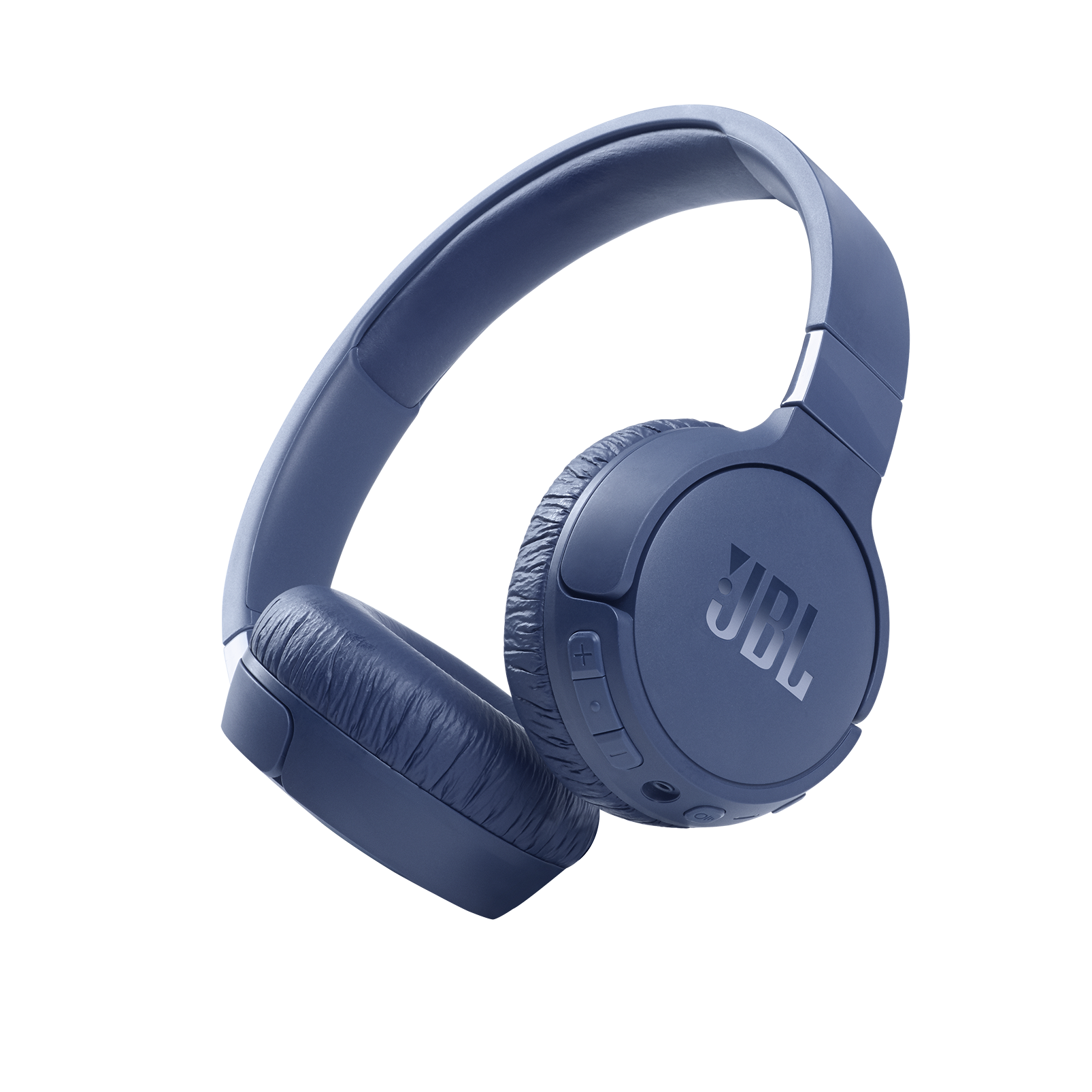 Front. JBL - Tune 660NC On-Ear Noise Cancelling Wireless Headphones - Blue.