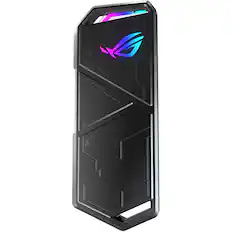 Front. ASUS - ROG Strix Arion Drive Enclosure - Black.