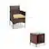 - Chair:
- Height: 32.25 in.
- Width: 21.75 in.
- Depth: 24.75 in.
- Seat Height: 17.75 in.
- Armrest Height: 20 in.
- Seat Depth: 23 in.
- Table:
- Height: 15.75 in.
- Width: 15.75 in.