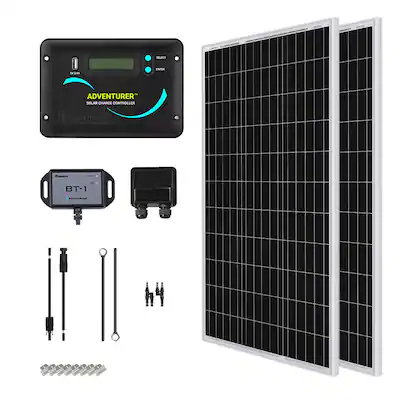 solartronics Kit complet 2 x 130 W Panneau solaire 1000 W Convertisseur solartronics Kit complet 2 x 130 W Panneau solaire 1000 W Convertisseur