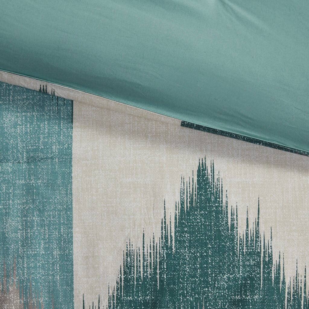 Alt View 5. Gracie Mills - Gracie Mills Heise Ikat Chevron Comforter Set - Aqua.