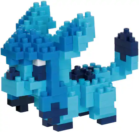 Front. Bandai - Nanoblock - Pokemon Series - Glaceon Building Kit - COLLECTIBLES - Multicolor.