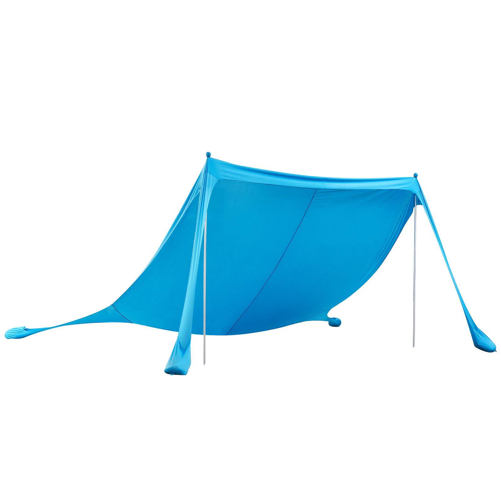 Alt View 6. Loheer - Loheer Beach Tent Sun Shelter UPF50+ Pop Up Canopy with Sandbags and Stability Poles for Family Camping and Fishing - Blue.