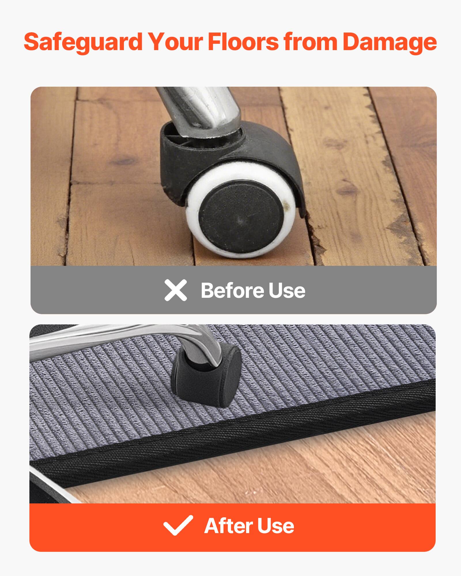 Safeguard Your Floors from Damage

Before Use

After Use