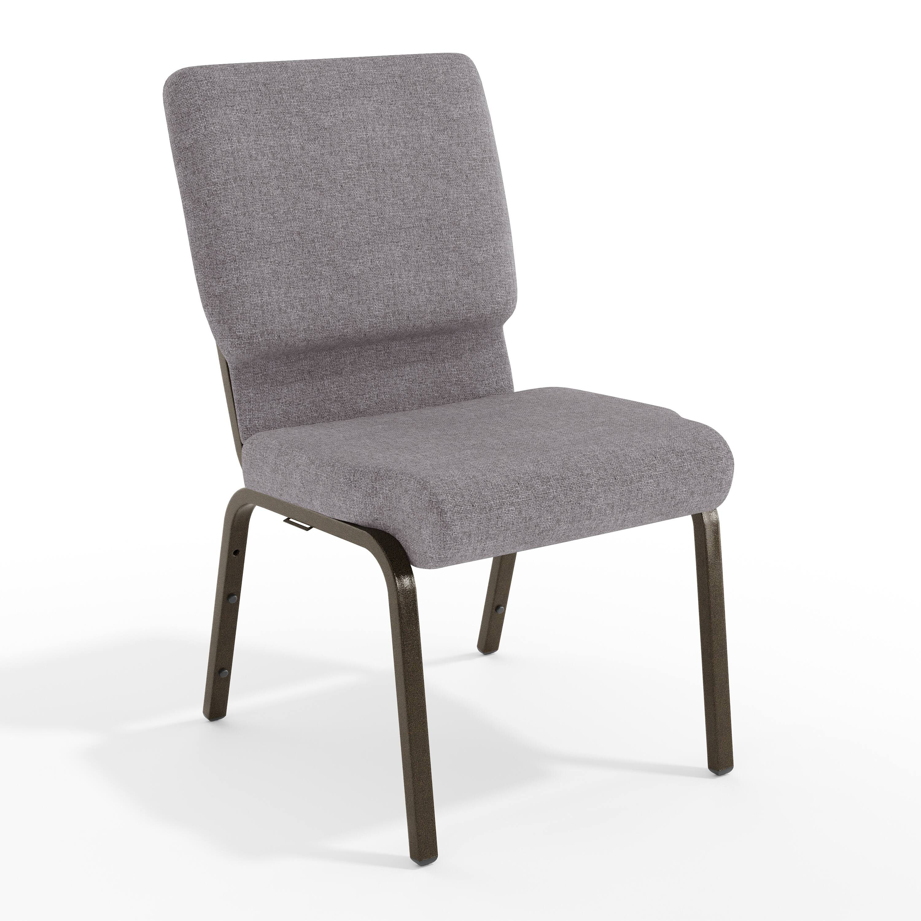 Gray Fabric/Gold Vein Frame