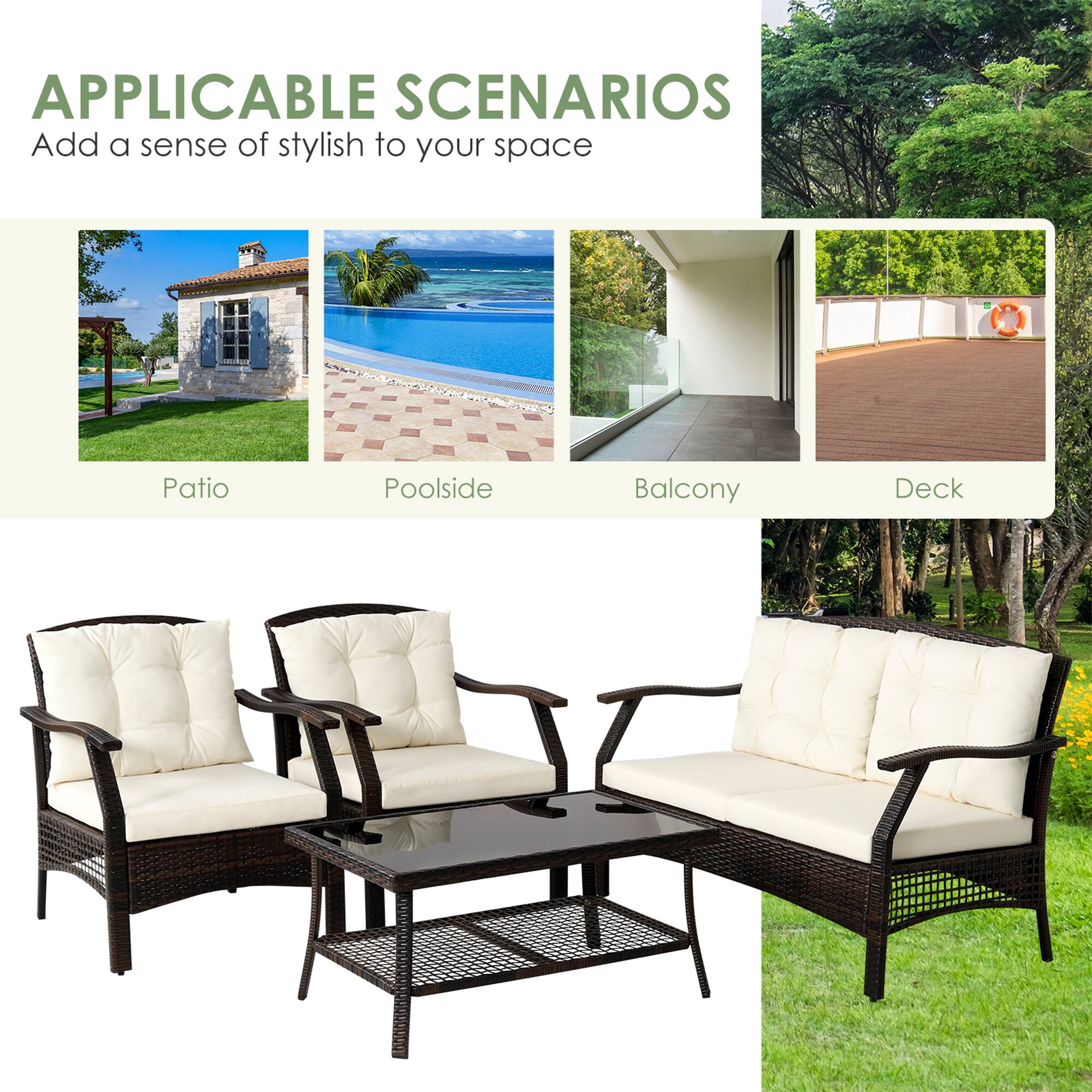 APPLICABLE SCENARIOS
Add a sense of stylish to your space
Patio
Poolside
Balcony
Deck