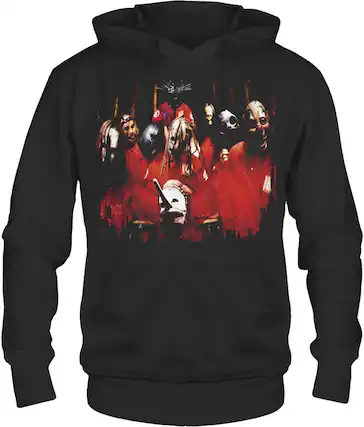 Front. PopMarket - Slipknot - Slipknot - Band Photo - Pullover Hoodie - Large Black 15092486A3 - APPAREL - Multicolor.