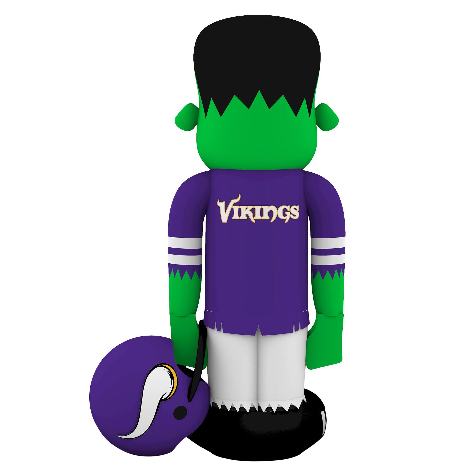 Alt View 1. Sporticulture - Minnesota Vikings Halloween Lawn Inflatable Steinbacker - Multicolor.