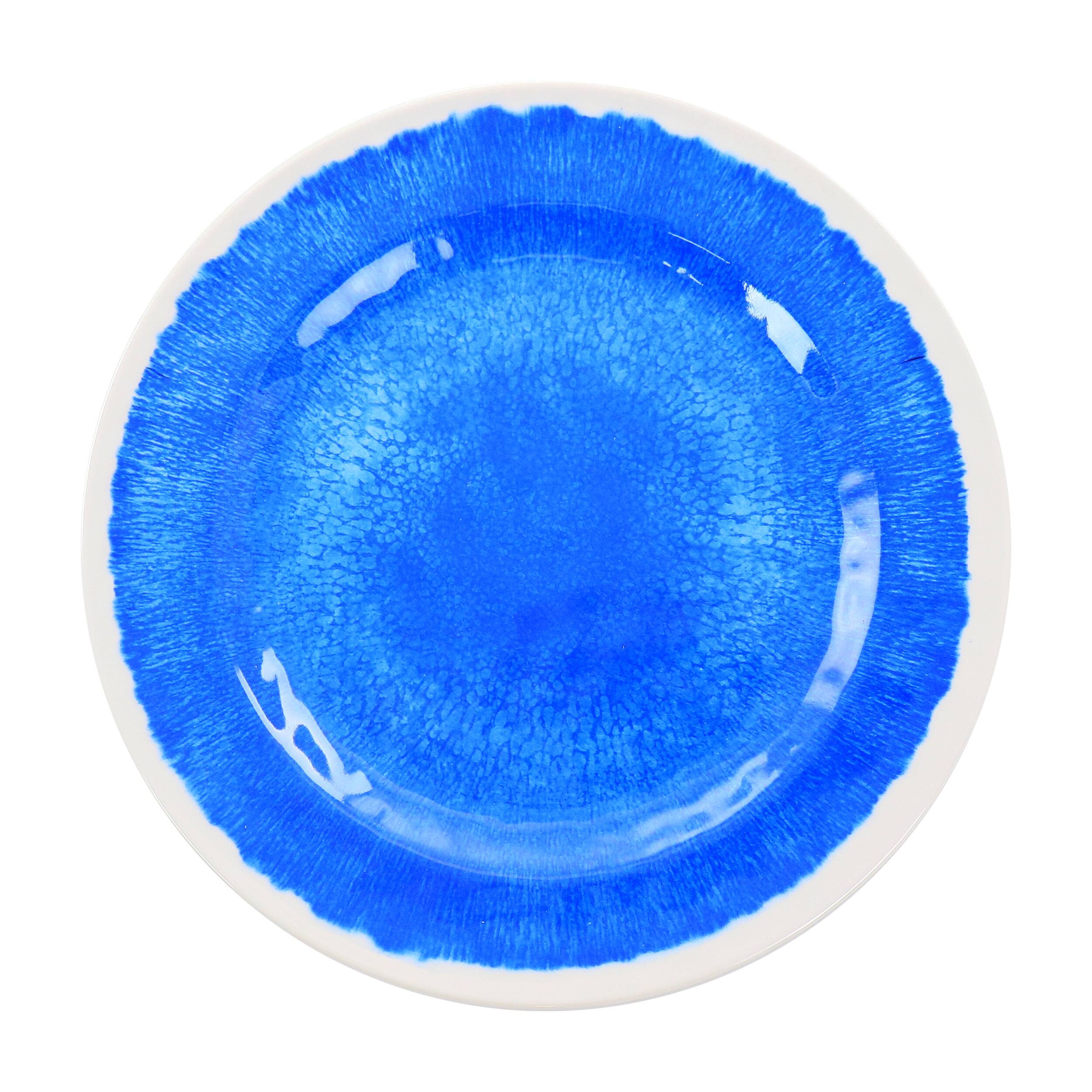 Alt View 2. Elama - Elama Nelly 12 Piece Melamine Dinnerware Set in Blue - Blue.