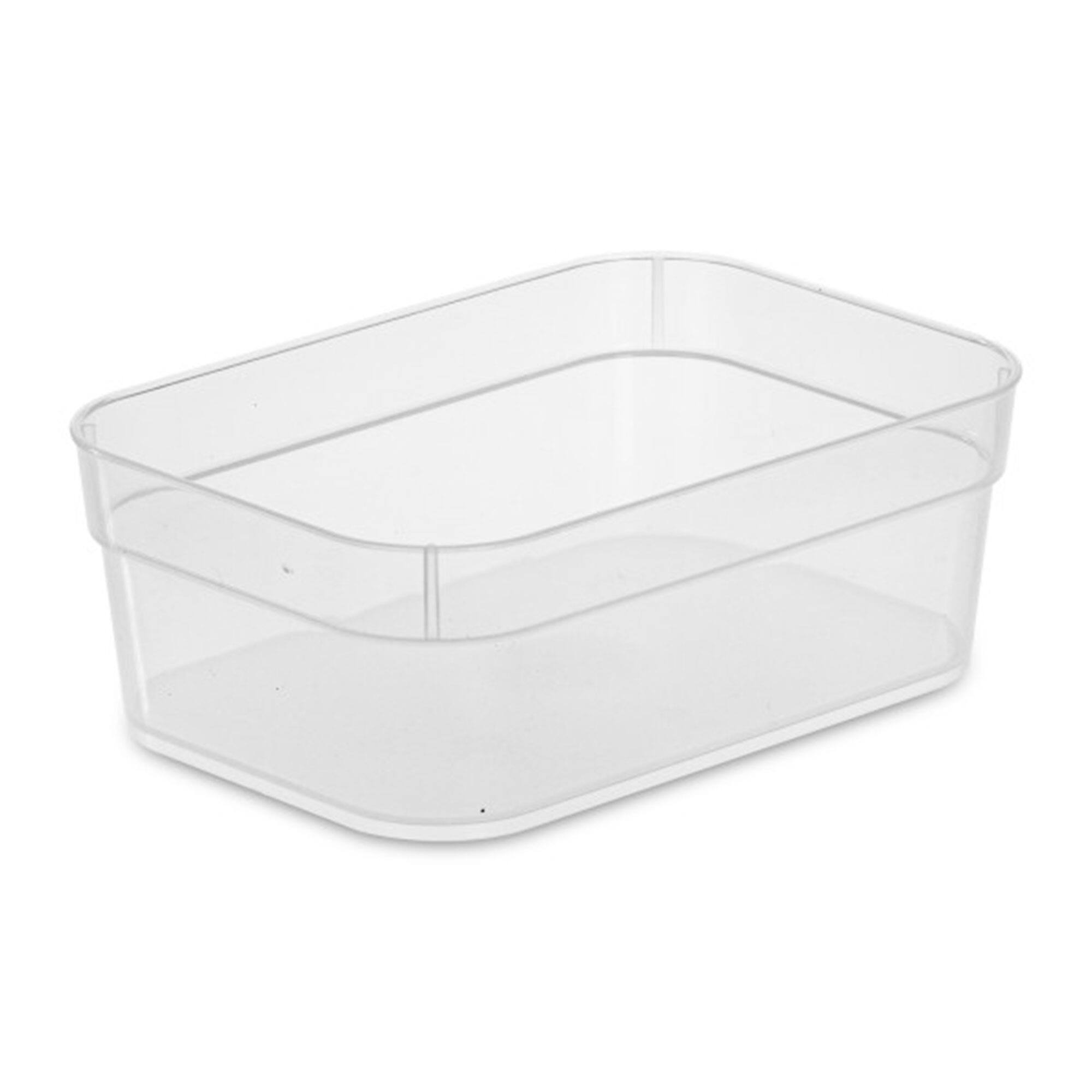 Alt View 8. Sterilite - Sterilite Medium Storage Trays for Desktop and Drawer Organizing, Clear, 48 Pack - Clear.
