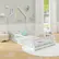 Alt View 1. Costway - Twin Size Montessori Floor Bed for Toddler with Lockable Door Full-Length Guardrail - White.
