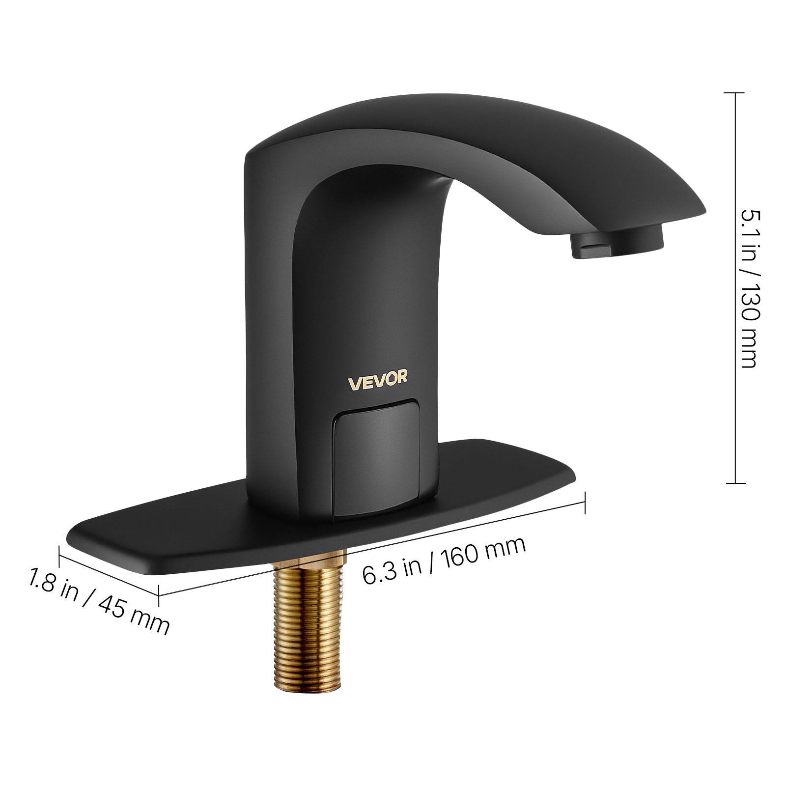 VEVOR 5.1 in / 130 mm  
1.8 in / 45 mm  
6.3 in / 160 mm