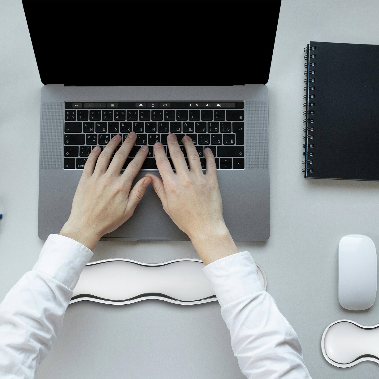 Alt View 5. Unique Bargains - Gel Wrist Rest, Ergonomic Silicone Gel Mouse Pad with Cool Touch Cushion for Computer Laptop Home Office (Mouse Pad) - Black.