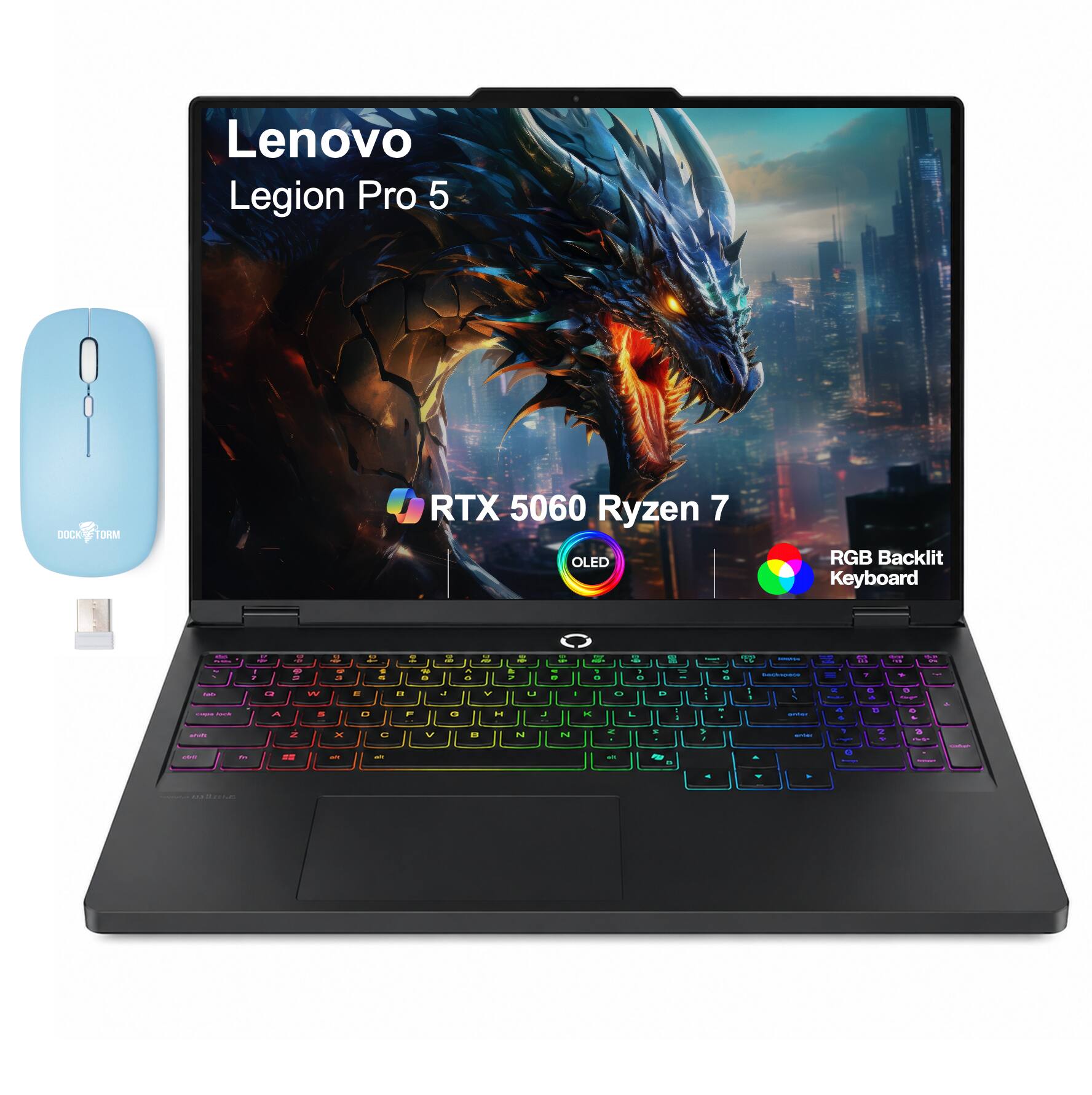 Lenovo Legion Pro 5  
RTX 5060 Ryzen 7  
OLED  
RGB Backlit Keyboard