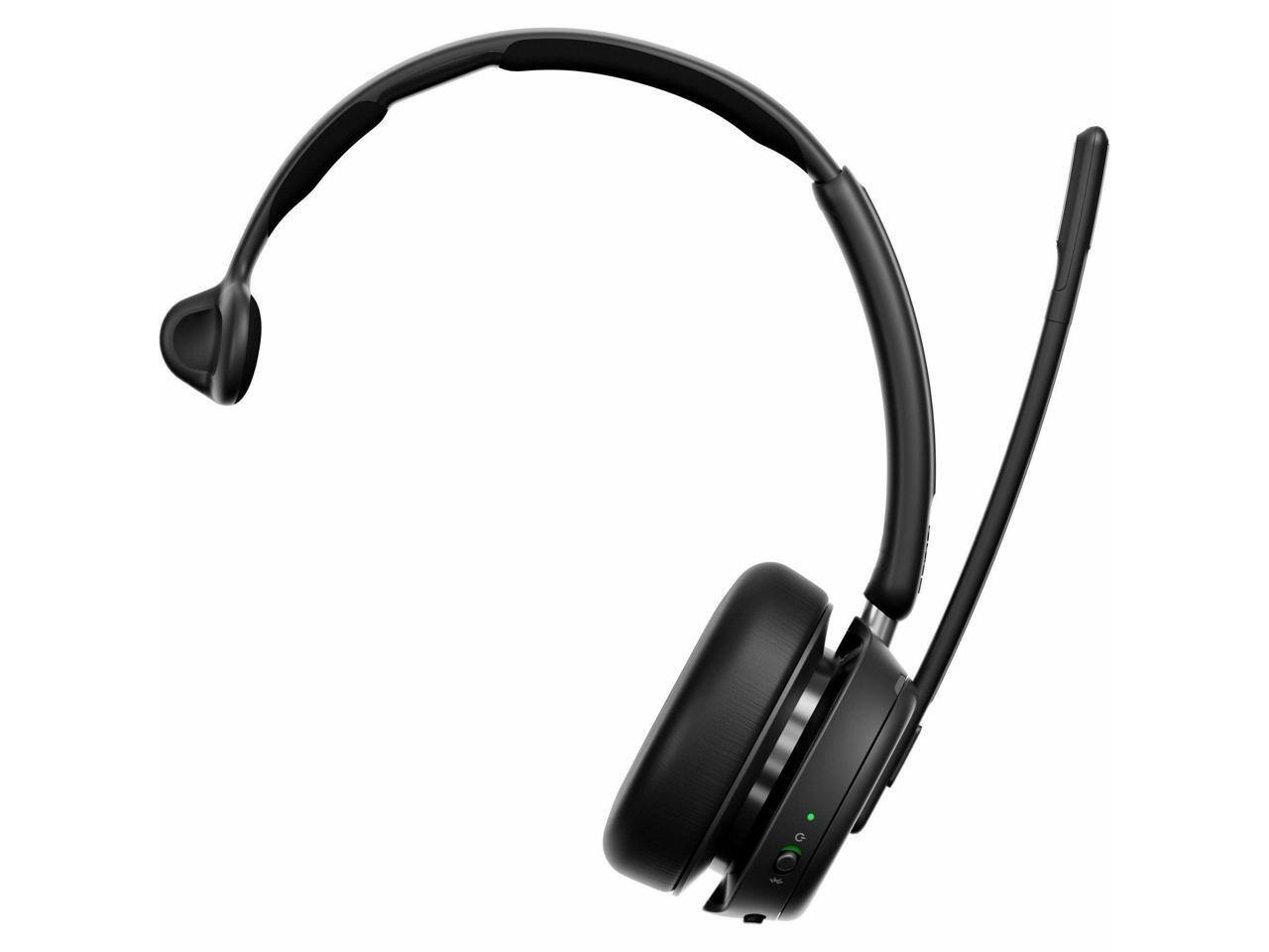 Alt View 3. EPOS - EPOS IMPACT 1030T Headset - Mono - Wireless - Bluetooth - Over-the-head - Monaural - Circumaural - Noise Canceling - Black.