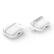 Left. Spigen - Crystal Hybrid Case for Apple AirPods 4 - Jet White.