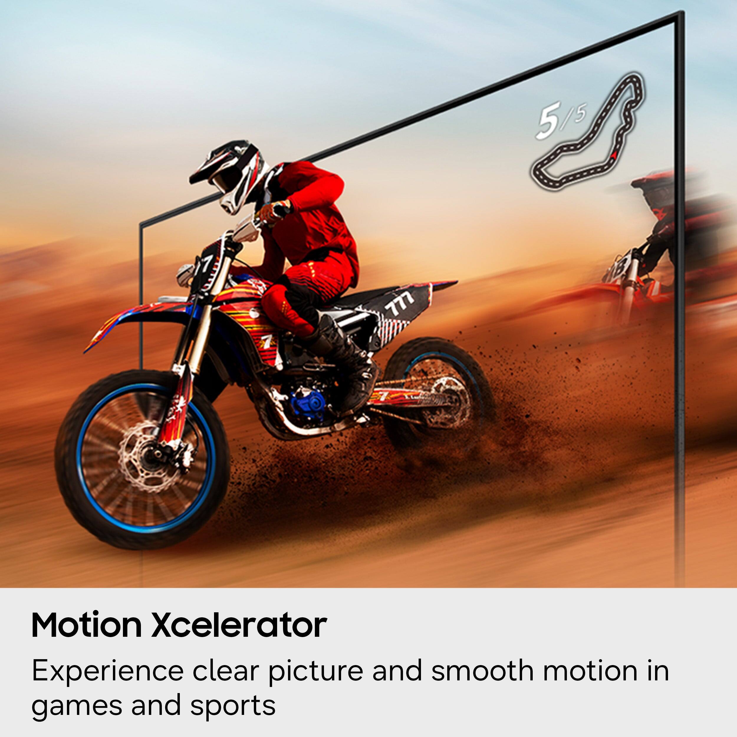 5/5 5 777 7 Motion Xcelerator Experience clear picture and smooth motion in games and sports