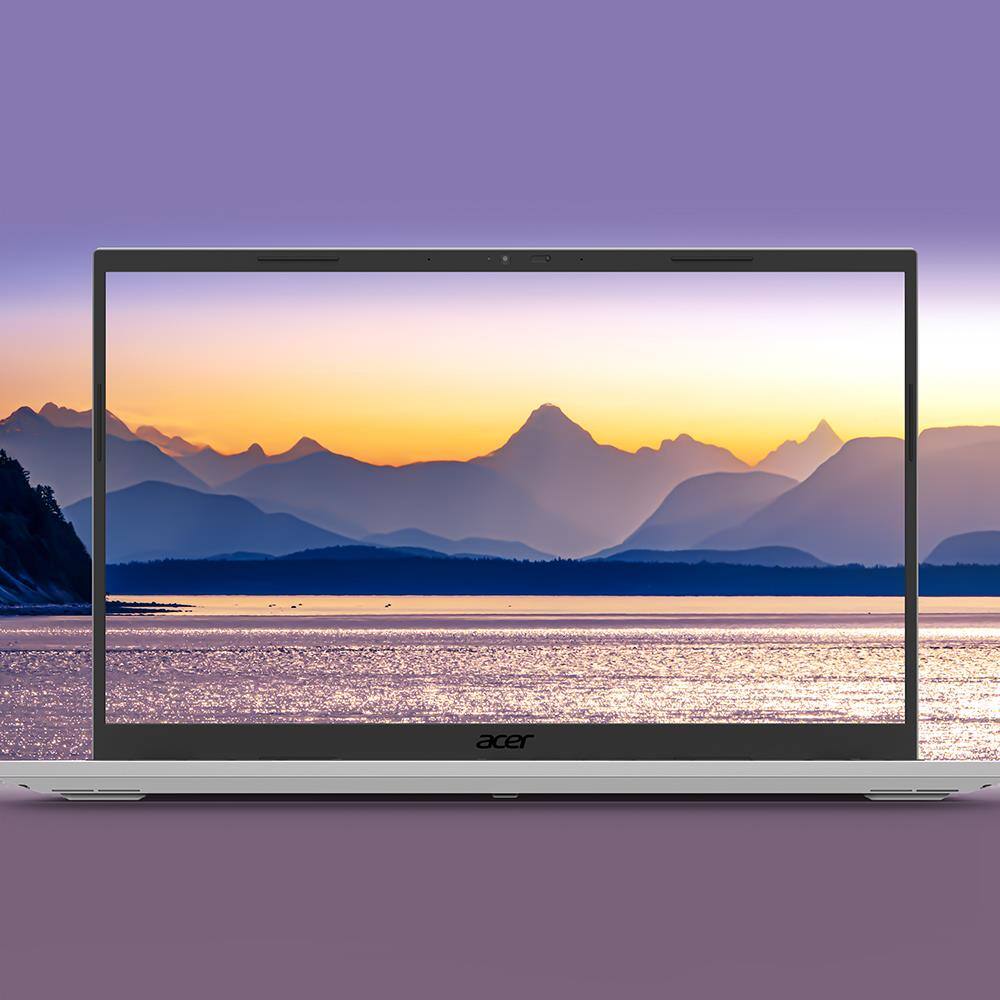 Left. Acer - Aspire Go 16" Touchscreen Laptop – Intel Core 7 150U 16GB DDR5 RAM 1TB SSD Windows 11 – AG16-71PT-7488 - Silver.