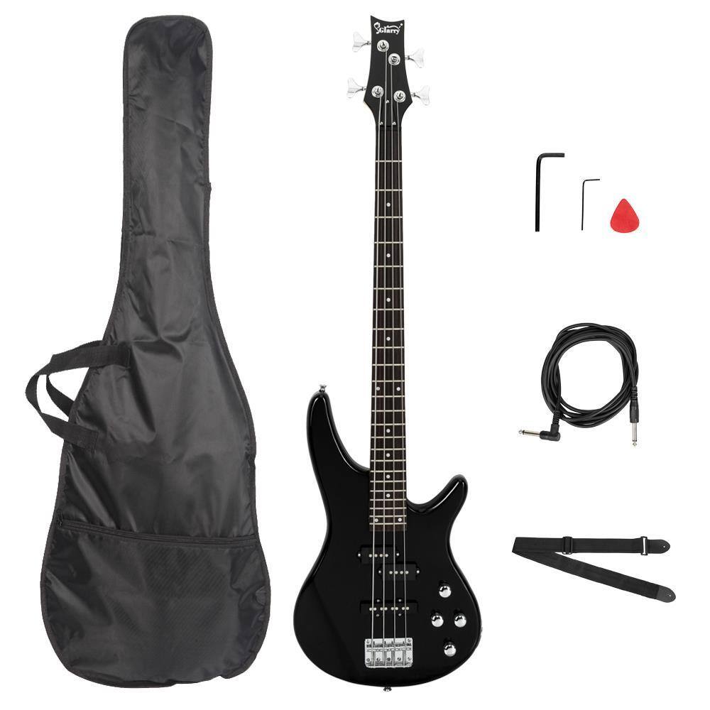 Front. Winado - Glarry GIB Right Handed 4 String Electric Bass Guitar With Bag Student Gift.