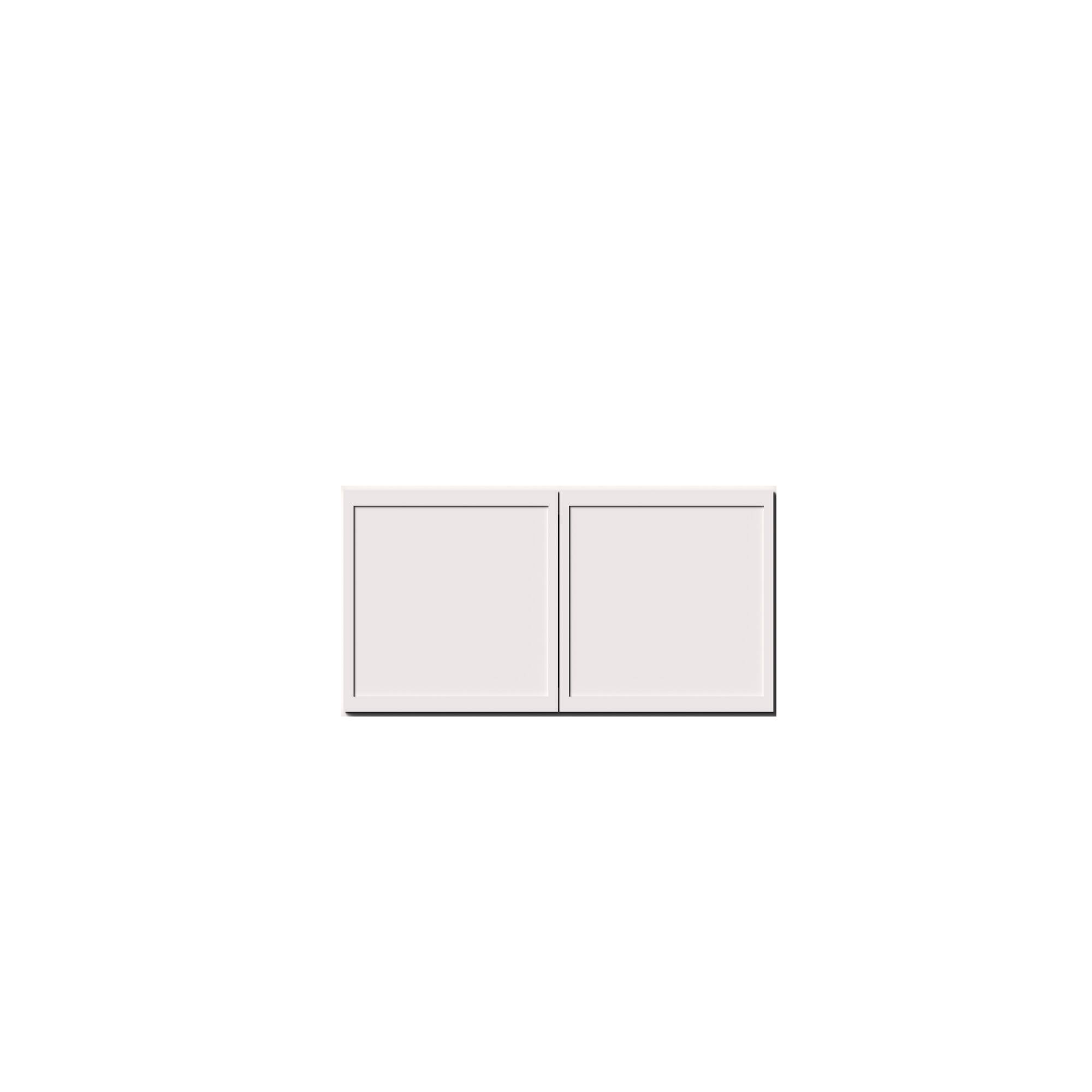 Alt View 1. Boyel Living - 36-in W x 12-in H x 27-in D Slim Shaker RTA Kitchen Deep Wall Cabinet with Soft-Close - Snow White.