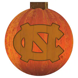 Fan Creations - North Carolina Tar Heels 12'' Pumpkin Sign - Orange