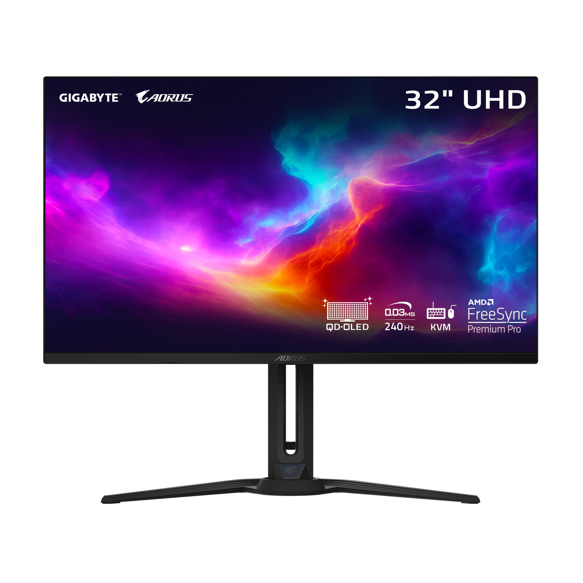 GIGABYTE AORUS 32" UHD 0.03 MI QD-OLED 240Hz HI AMD FreeSync KVM Premium Pro AORUS