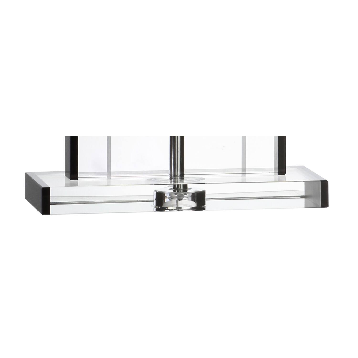 Alt View 7. Jonathan Y - Parish 26" Crystal LED Table Lamp, Clear/Black - Clear/Black.