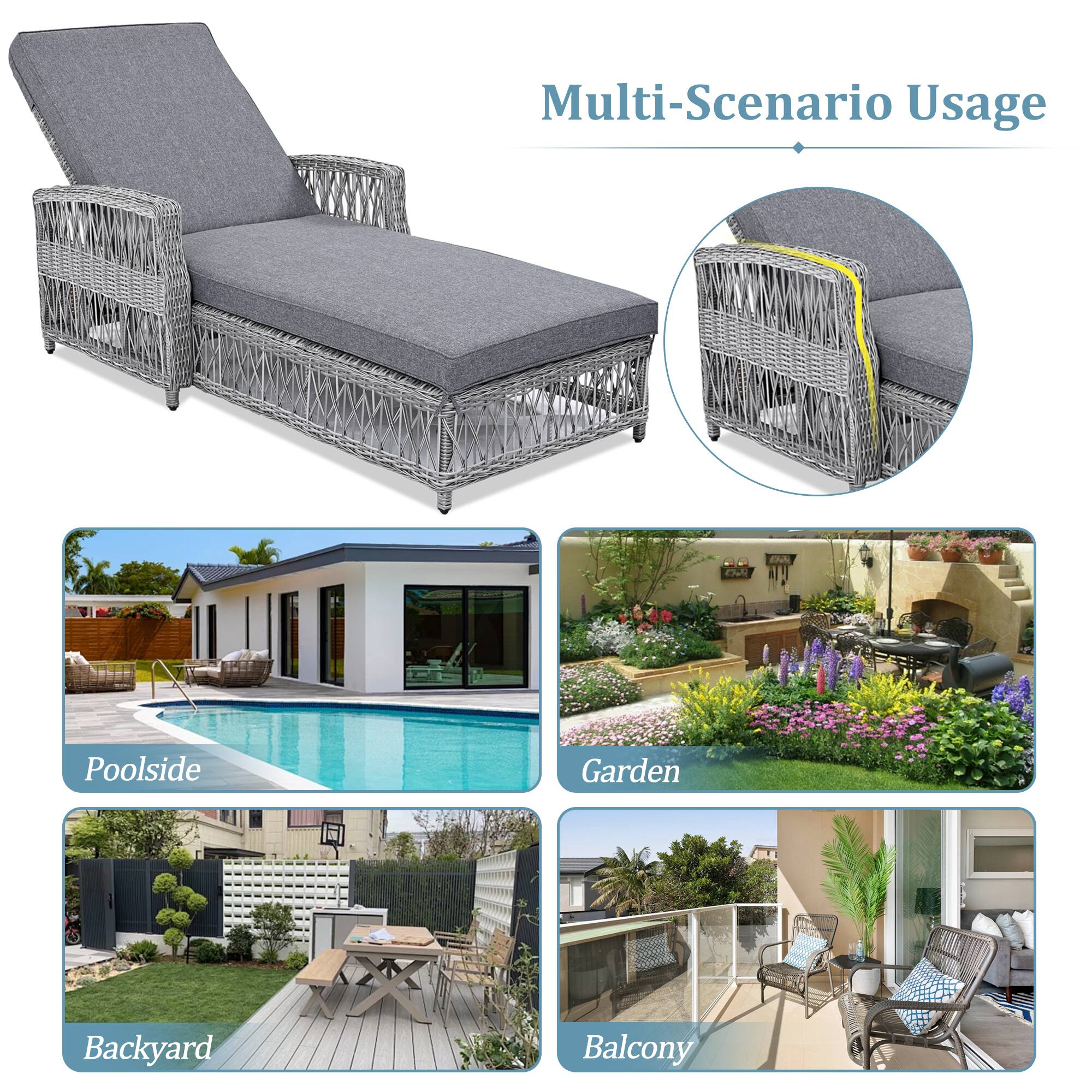Multi-Scenario Usage

Poolside  
Garden  
Backyard  
Balcony
